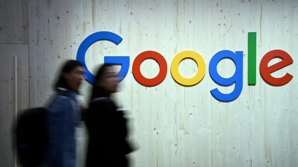 Google Logo on a wall