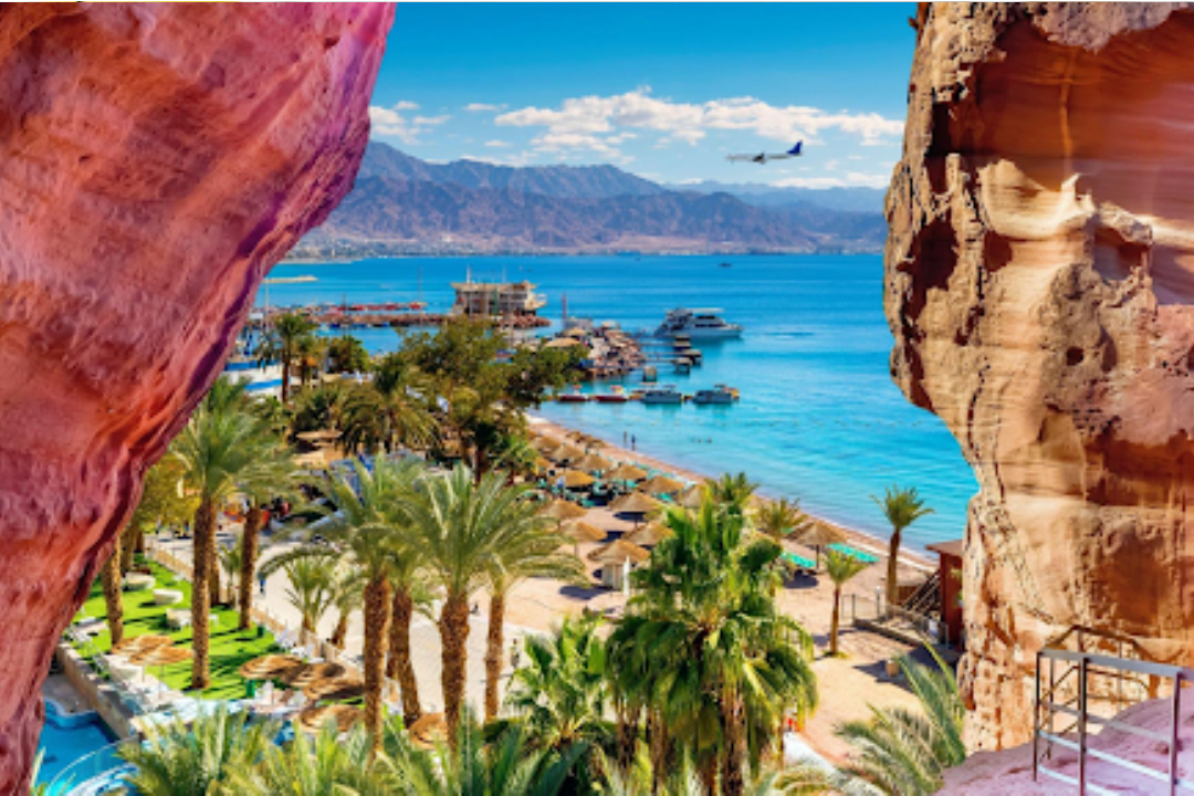 The Red Sea of Aqaba in Jordan