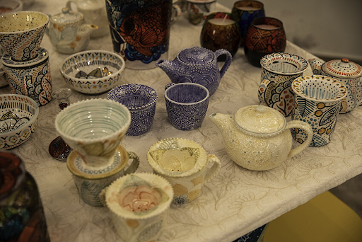 handmade clay cups