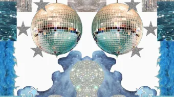 Two disco balls